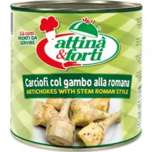 CARCIOFI COL GAMBO ALLA ROMANA IN OLIO