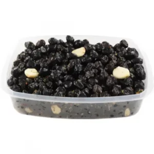 OLIVE NERE SECCHE AROMATIZZATE AL NATURALE