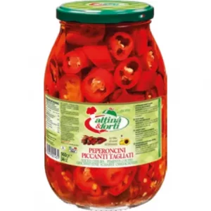 PEPERONCINI PICCANTI TAGLIATI SOTT'OLIO