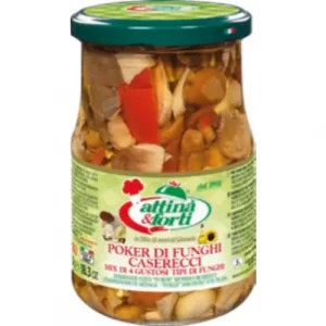 POKER DI FUNGHI CASERECCI IN OLIO